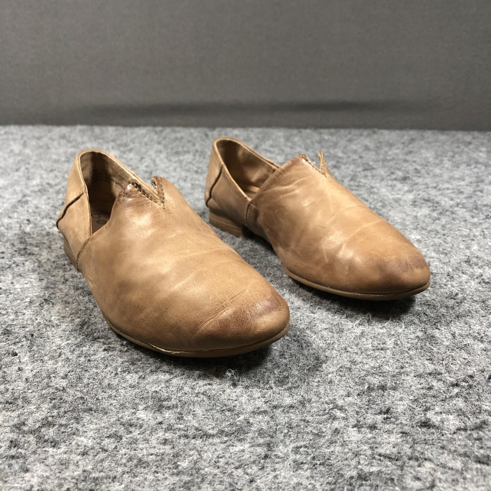 B.o.c Loafers Womens Size 6.5 M Brown Leather Slip On Comfort Flats Z33655